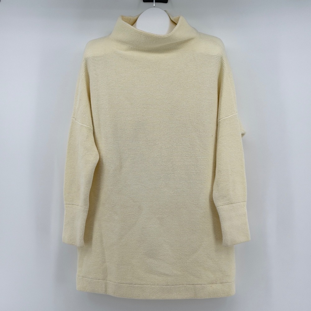 Free People Ottoman Slouchy Mock Neck Womens M Long Sleeve Tunic Sweater Casual